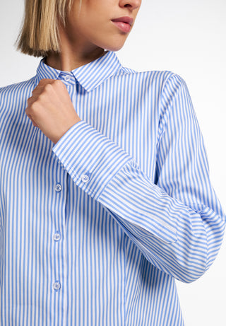 ETERNA CLASSIC FIT Bluse - Sea Glass Stripe - 6281-12-D708