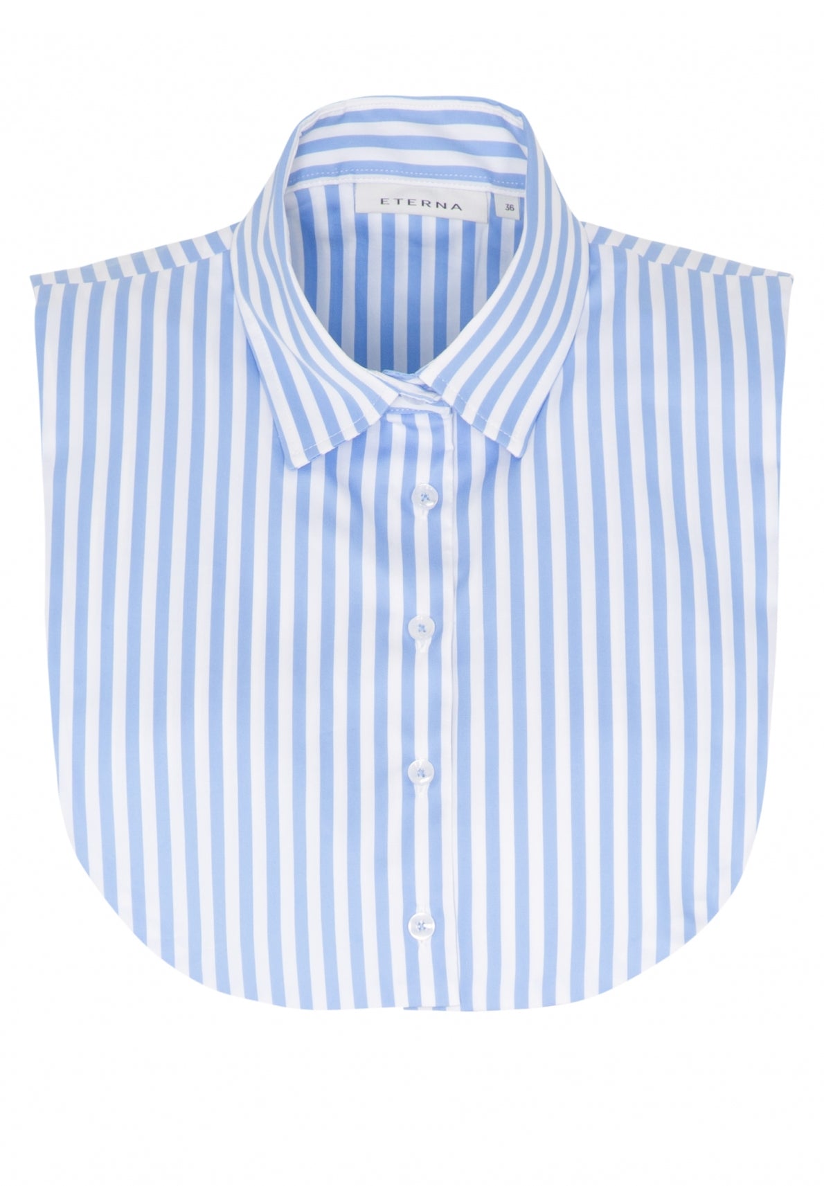 ETERNA Einsteckkragen Bluse - Sky Stripe White - 6299-12-A766