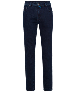 PIERRE CARDIN DIJON Five-Pocket Jeans - Midnight Stonewash Blue - 38800 7724.6811