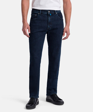 PIERRE CARDIN DIJON Five-Pocket Jeans - Midnight Stonewash Blue - 38800 7724.6811