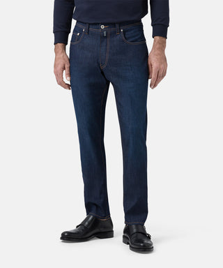 PIERRE CARDIN Lyon Tapered Jeans - Midnight Indigo Wash - 34510 8083.6814