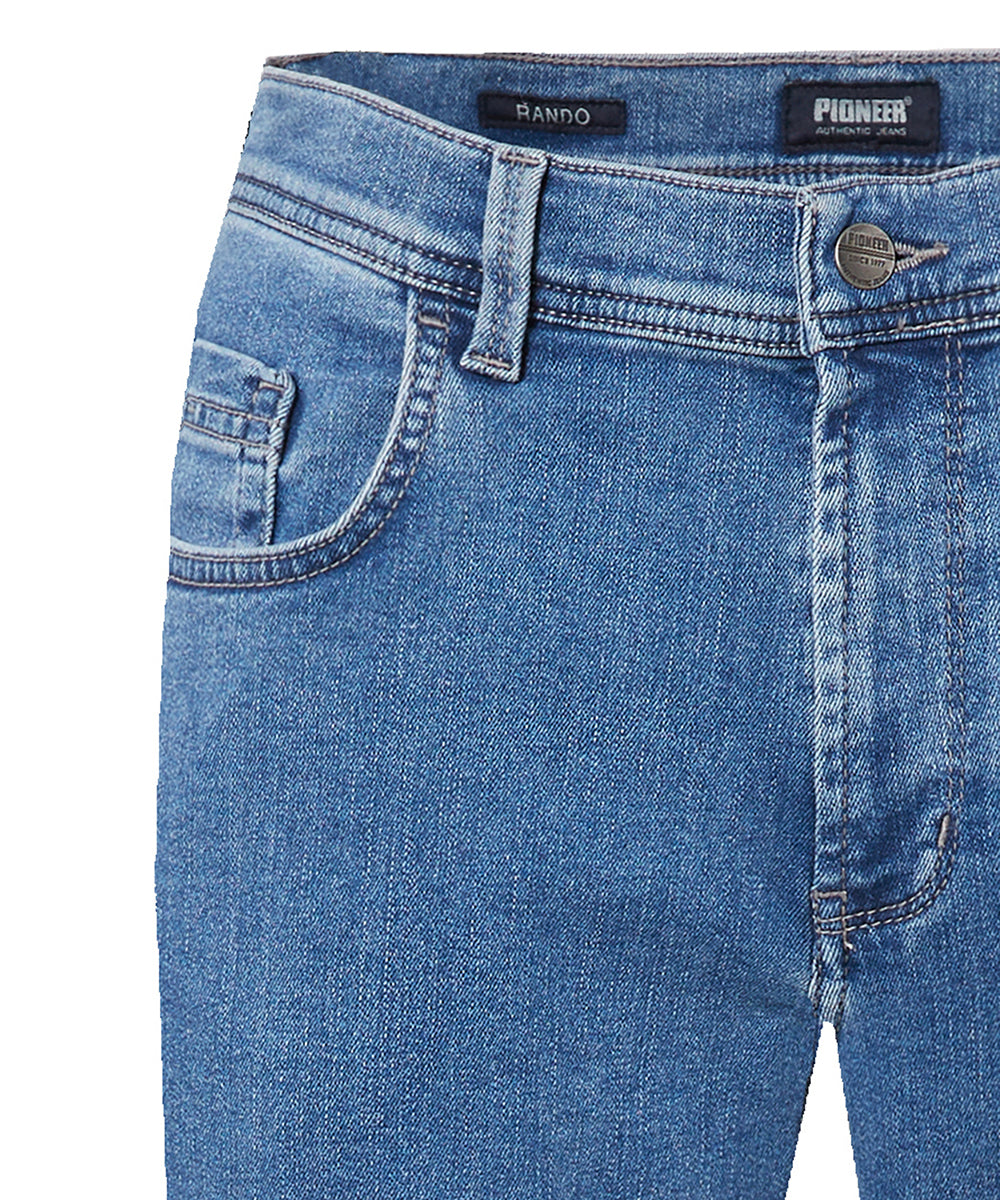 PIONEER Rando Five Pocket - Midwash Atlantic Blue - 16801 6624.6821 von Pioneer
