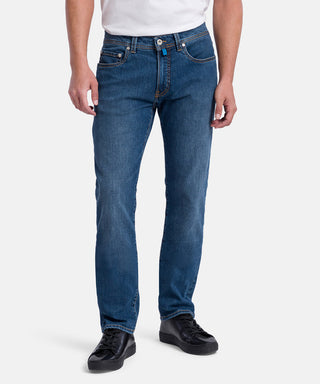 PIERRE CARDIN LYON Tapered Jeans - Deep Harbor Blue - 34510 8037.6831