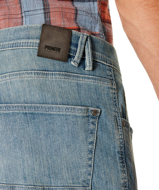PIONEER Bill 3/4-Jeans - Powder Denim Blue - 13601 6617.6842