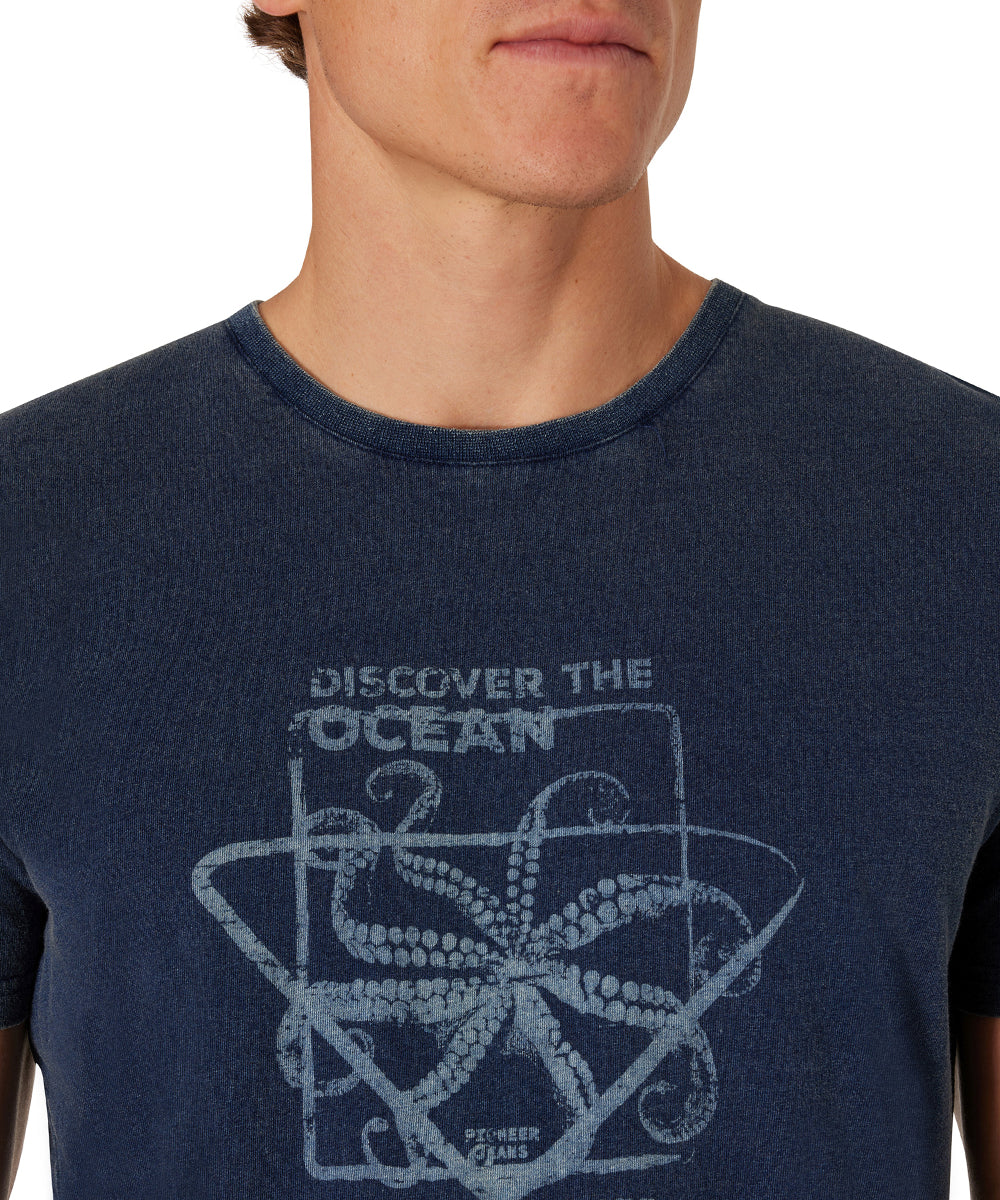 PIONEER Ocean Dive T-Shirt - Deep Indigo Blue - 67006 2000.6864 von Pioneer