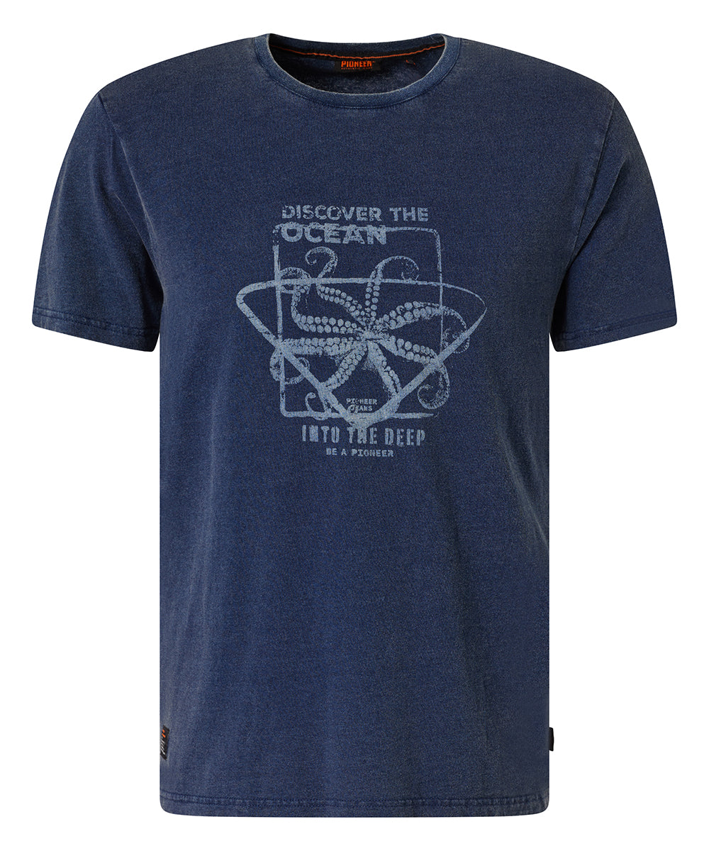 PIONEER Ocean Dive T-Shirt - Deep Indigo Blue - 67006 2000.6864