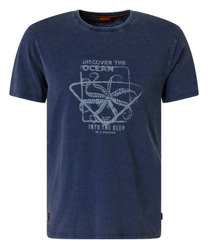 PIONEER Ocean Dive T-Shirt - Deep Indigo Blue - 67006 2000.6864
