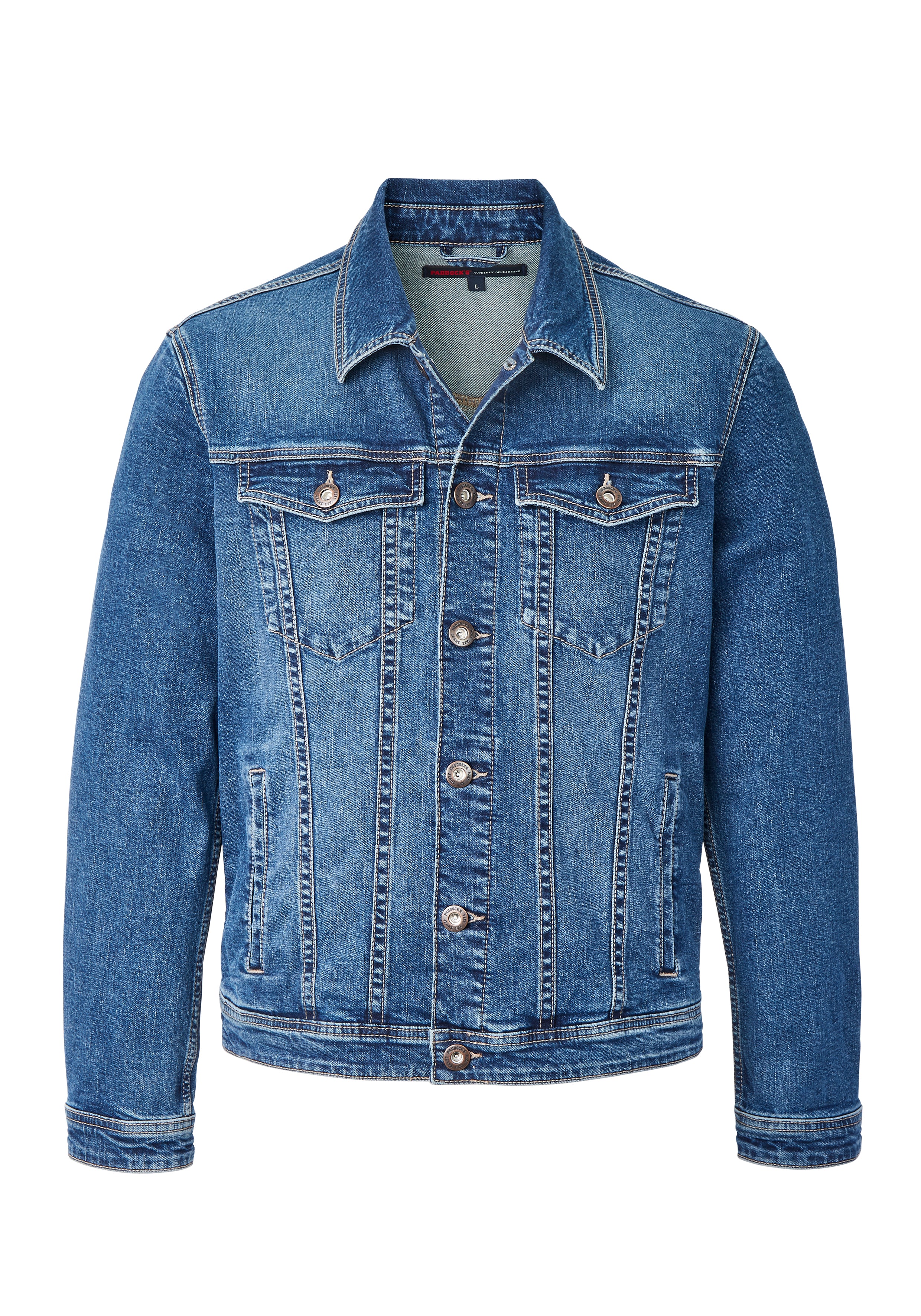 PADDOCKS WESTERN JACKET Regular Denim - Harbor Washed Indigo - 70075 6430.5506