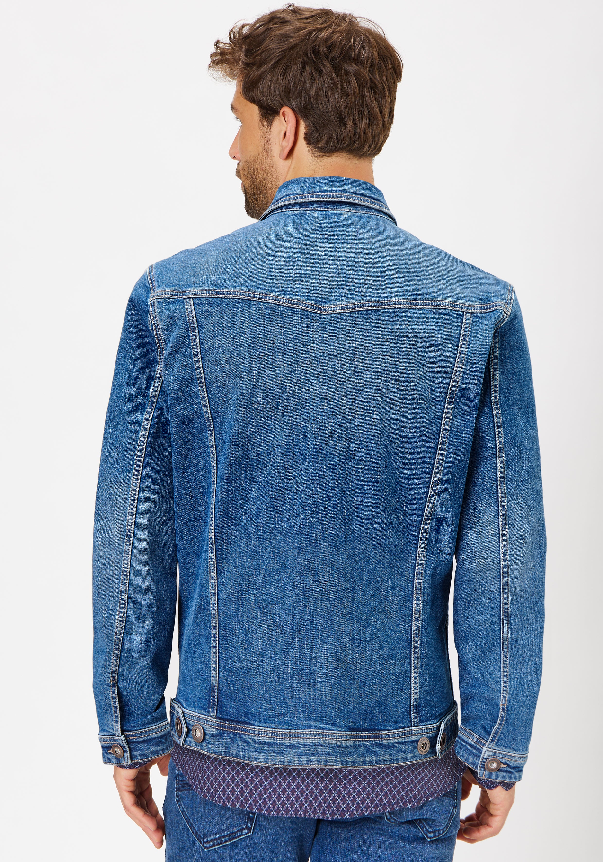 PADDOCKS WESTERN JACKET Regular Denim - Harbor Washed Indigo - 70075 6430.5506 von Paddocks