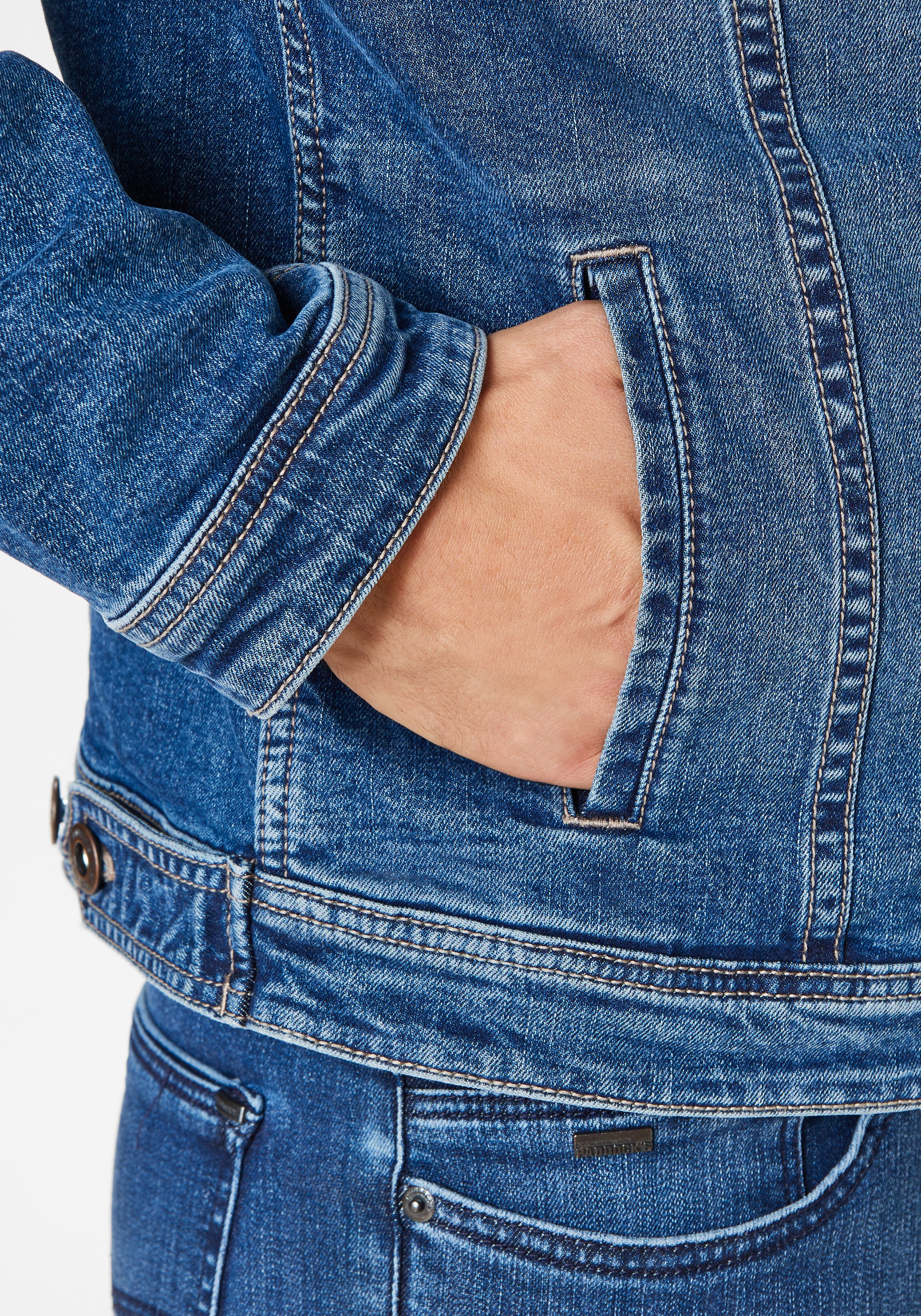 PADDOCKS WESTERN JACKET Regular Denim - Harbor Washed Indigo - 70075 6430.5506 von Paddocks