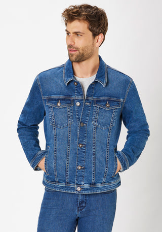 PADDOCKS WESTERN JACKET Regular Denim - Harbor Washed Indigo - 70075 6430.5506
