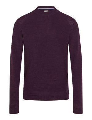 BRAX ROY Strickpullover Rundhals - Blackberry Violet - 70129300 21-2007-88