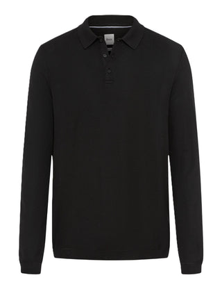 BRAX PAROS Longarm Shirt - Midnight Woven Black - 70434000 21-4307-02