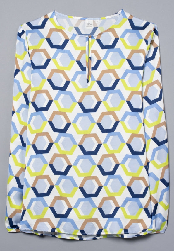 ETERNA REGULAR FIT Bluse - Prism Kaleidoscope - 7052 DS58.15 von Eterna