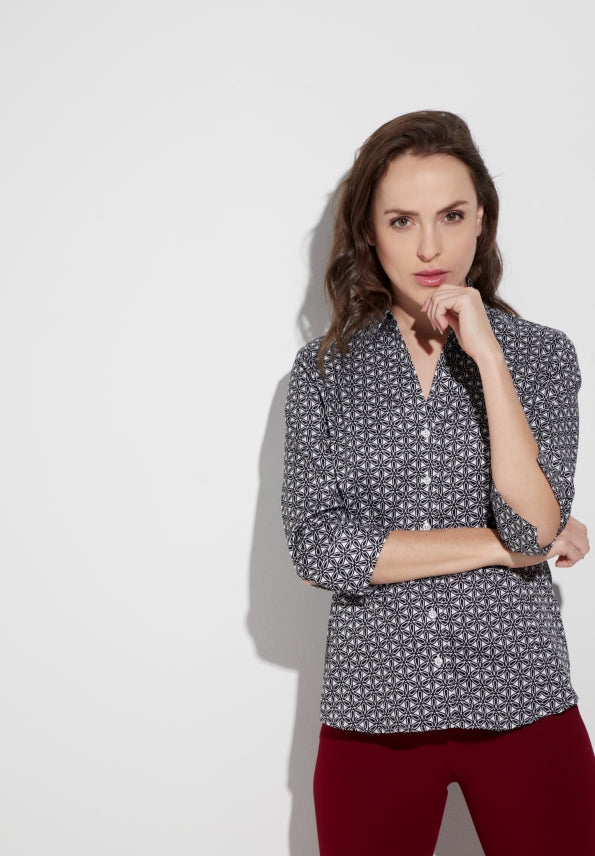 ETERNA REGULAR FIT Bluse - Ink Rivulet - 7208 R688.39 von Eterna