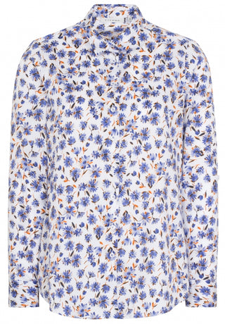 ETERNA MODERN CLASSIC Bluse - Cornflower Whimsy White - 7247 D680.10