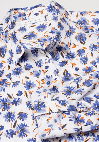 ETERNA MODERN CLASSIC Bluse - Cornflower Whimsy White - 7247 D680.10