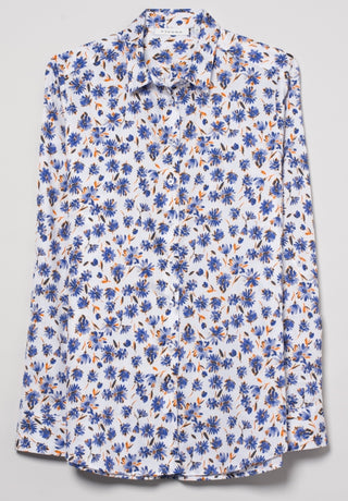 ETERNA MODERN CLASSIC Bluse - Cornflower Whimsy White - 7247 D680.10