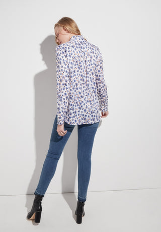 ETERNA MODERN CLASSIC Bluse - Cornflower Whimsy White - 7247 D680.10