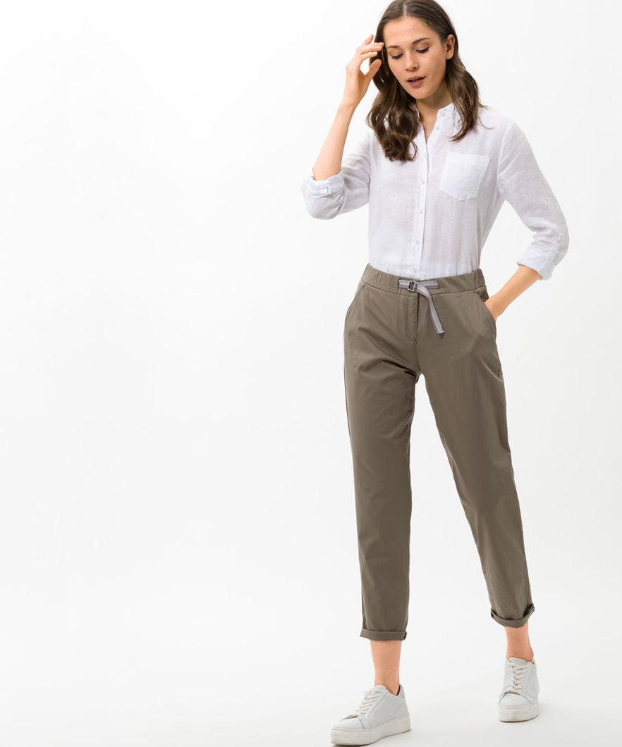 BRAX Mel S Chino - Mellow Olive Khaki - 9833620 74-1204-34 von BRAX