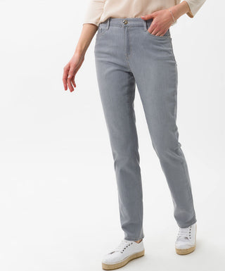 BRAX CAROLA Five-Pocket Jeans - Silver Mist Denim - 9918520 74-4007.07