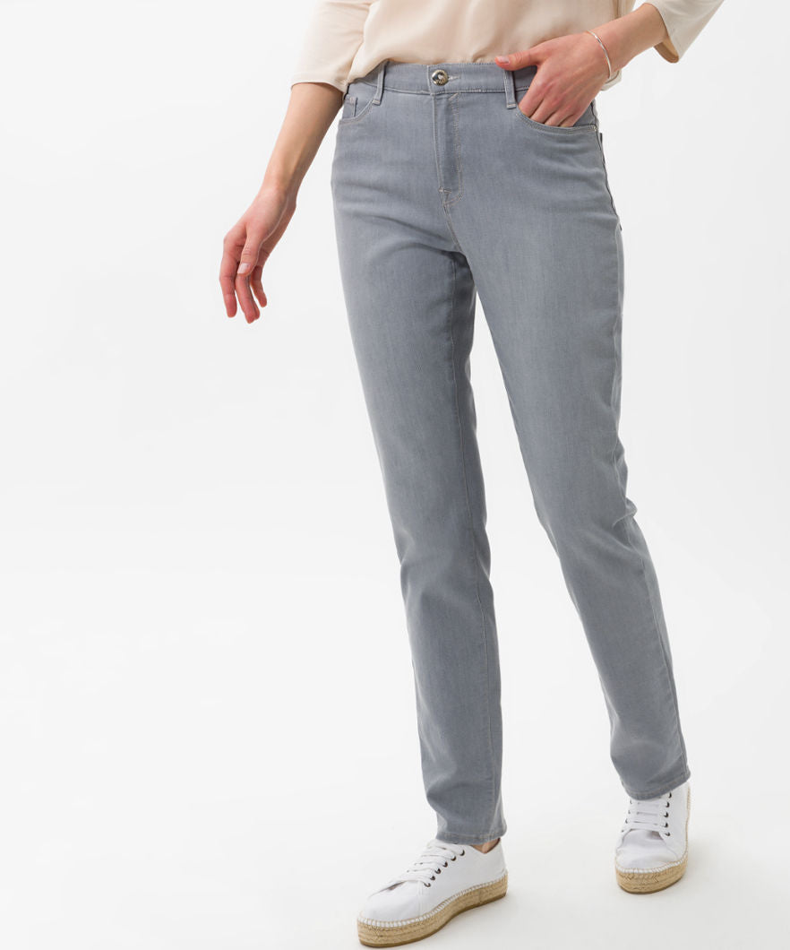 BRAX CAROLA Five-Pocket Jeans - Silver Mist Denim - 9918520 74-4007.07 von BRAX