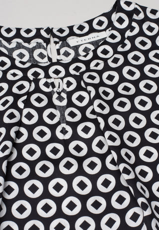 ETERNA BLUSE CLASSIC - Dot Halo Black - 7548 A737.39