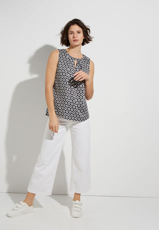 ETERNA BLUSE CLASSIC - Dot Halo Black - 7548 A737.39