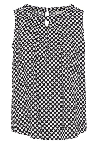 blouse eterna noir blanc pointillé 7872 a737.39