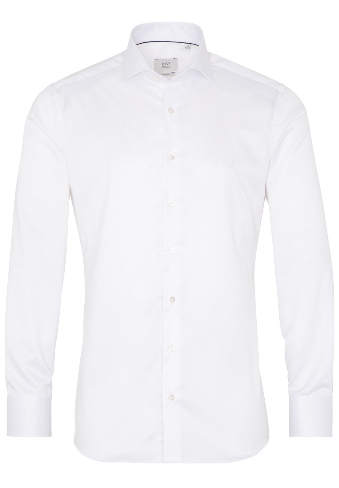 ETERNA 1863 by ETERNA Slim Fit Langarm Hemd - Pearl Silk White - 8005-00-F682