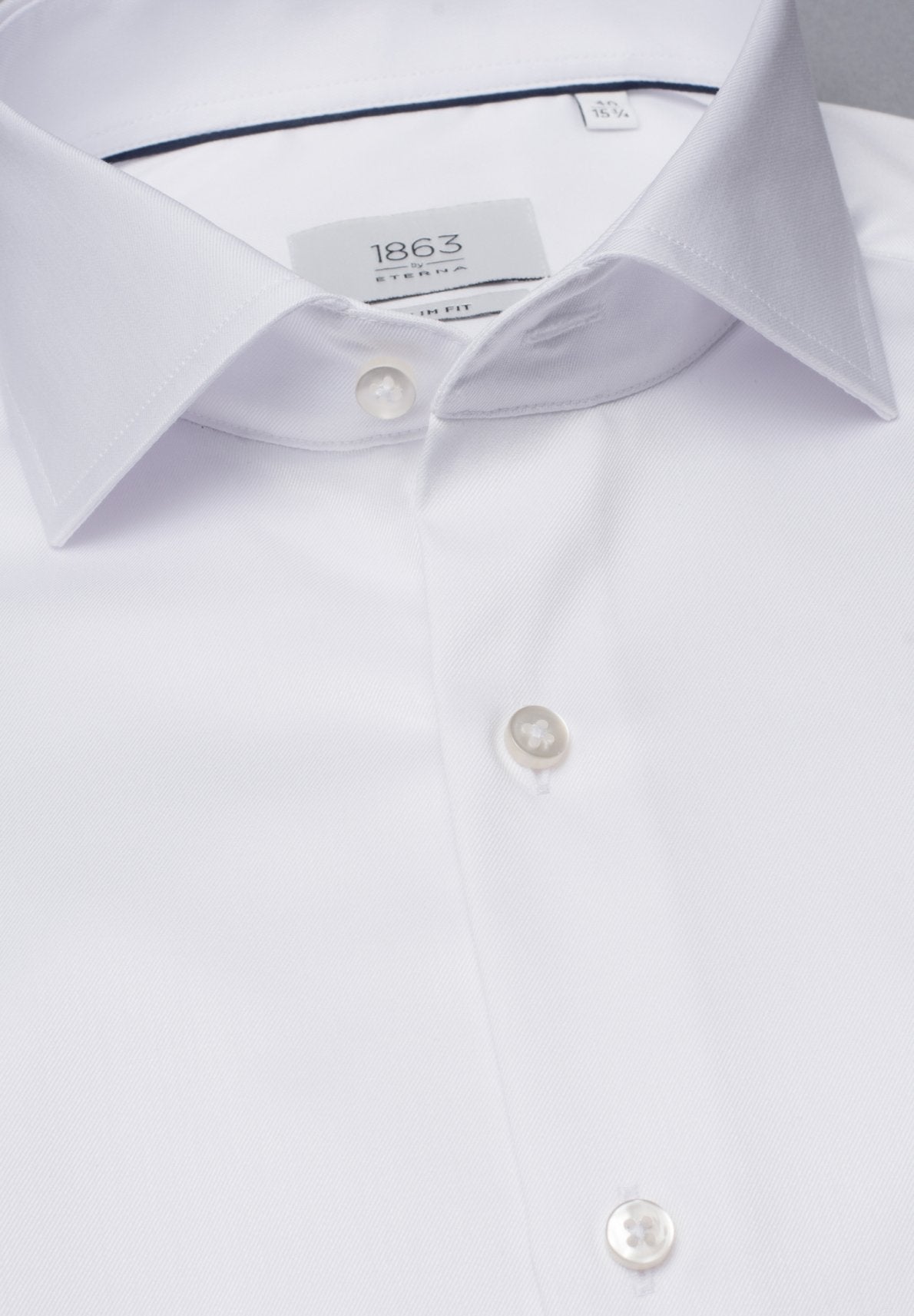 ETERNA 1863 by ETERNA Slim Fit Langarm Hemd - Pearl Silk White - 8005-00-F682 von Eterna