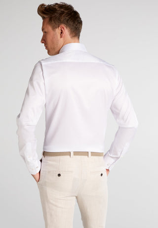ETERNA 1863 by ETERNA Slim Fit Langarm Hemd - Pearl Silk White - 8005-00-F682