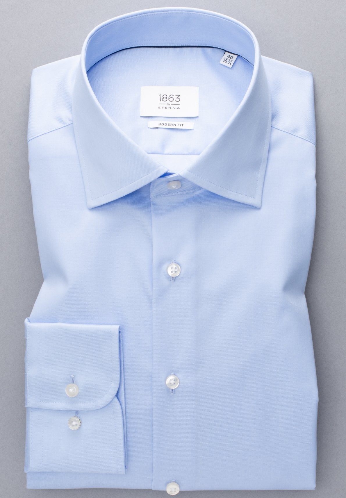 ETERNA 1863 Modern Fit Hemd - Misty Riviera Blue - 8005-10-X687