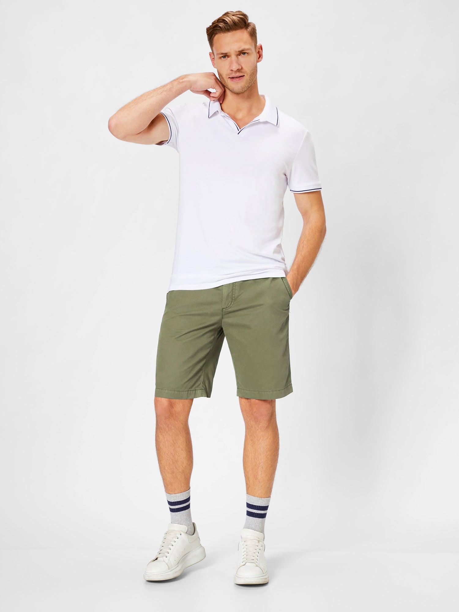 PADDOCKS RICK Chino Bermuda - Olive Sage Green - 80229 3078.1900 von Paddocks