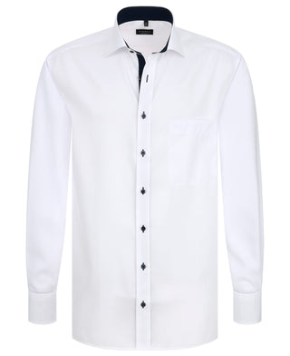 ETERNA COMFORT FIT Langarm Hemd - Pearl White Night - 8100-00-E137