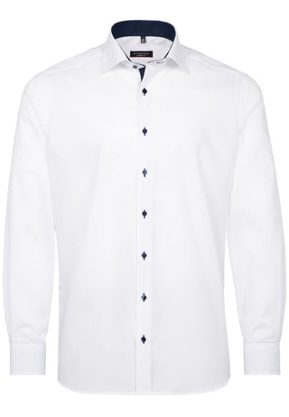 chemise manches longues eterna modern fit blanc 8100-00-x13k