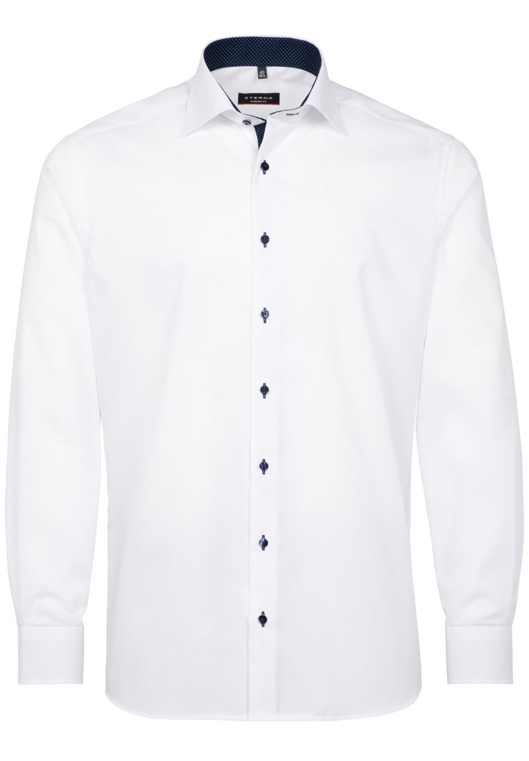 ETERNA MODERN FIT Langarm Hemd - Ivory Quartz - 8100-00-X13K