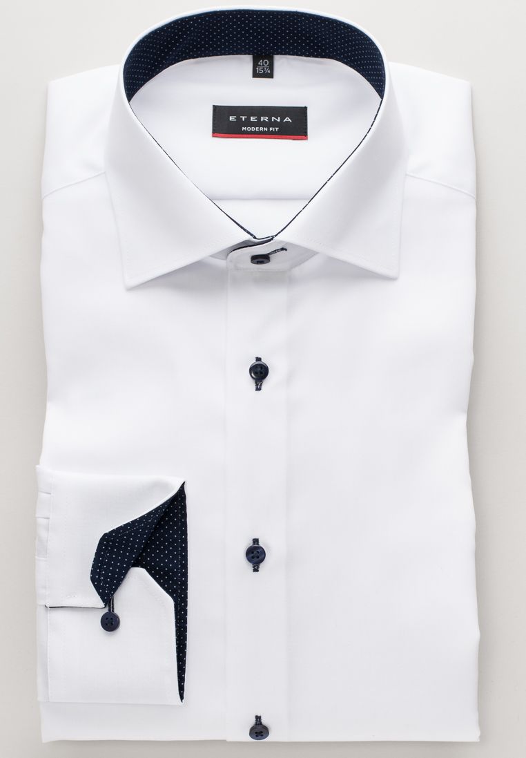 chemise manches longues eterna modern fit blanc 8100-00-x13k von Eterna