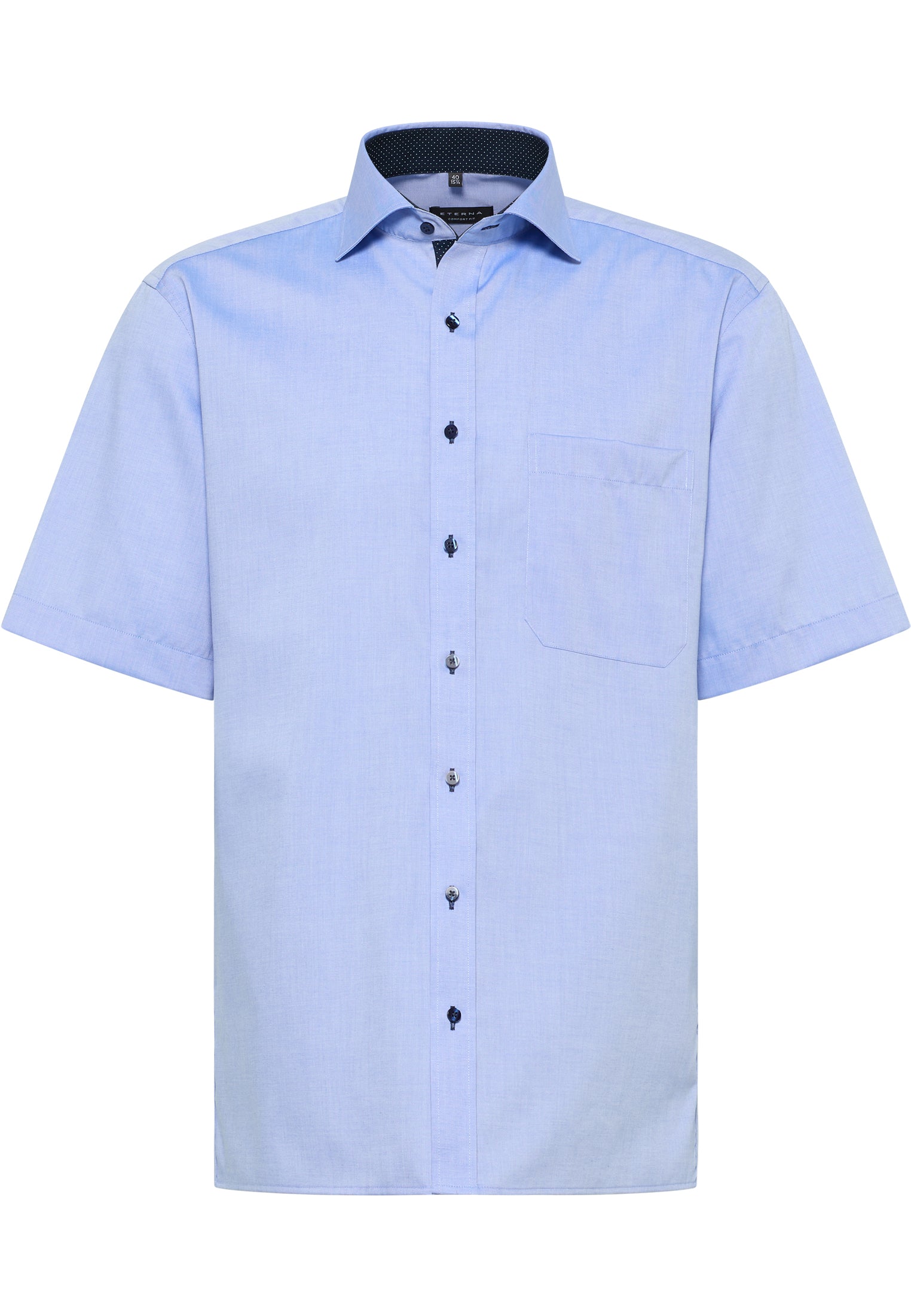 ETERNA COMFORT FIT Kurzarm Hemd - Sky Pinpoint Blue - 8100-12-K137