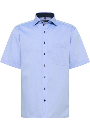 ETERNA COMFORT FIT Kurzarm Hemd - Sky Pinpoint Blue - 8100-12-K137