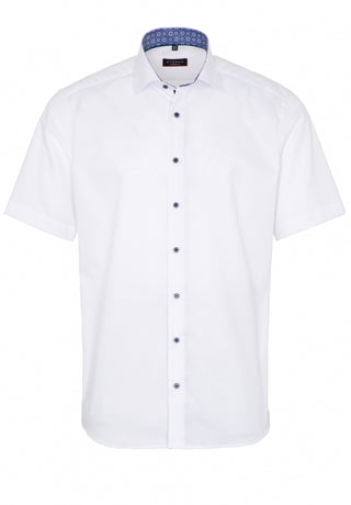 ETERNA MODERN FIT Kurzarm Hemd - Ivory Chambray - 8463-00-C14K