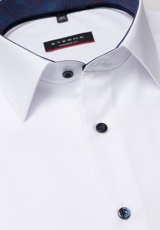ETERNA MODERN FIT Langarm Hemd - Moonlit Bright White - 8508-00-X15P