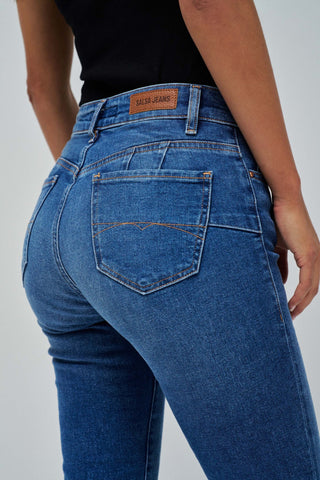 SALSA Destiny Push Up CROP Jeans - Ocean Denim Blue - 21008457.852