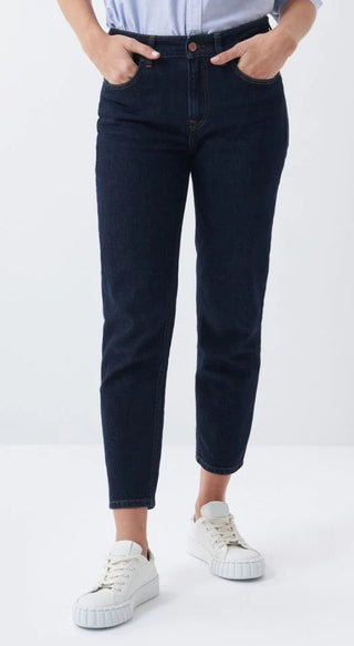 SALSA True Cropped Slim Jeans - Midnight Rinse Blue - 126111.8503