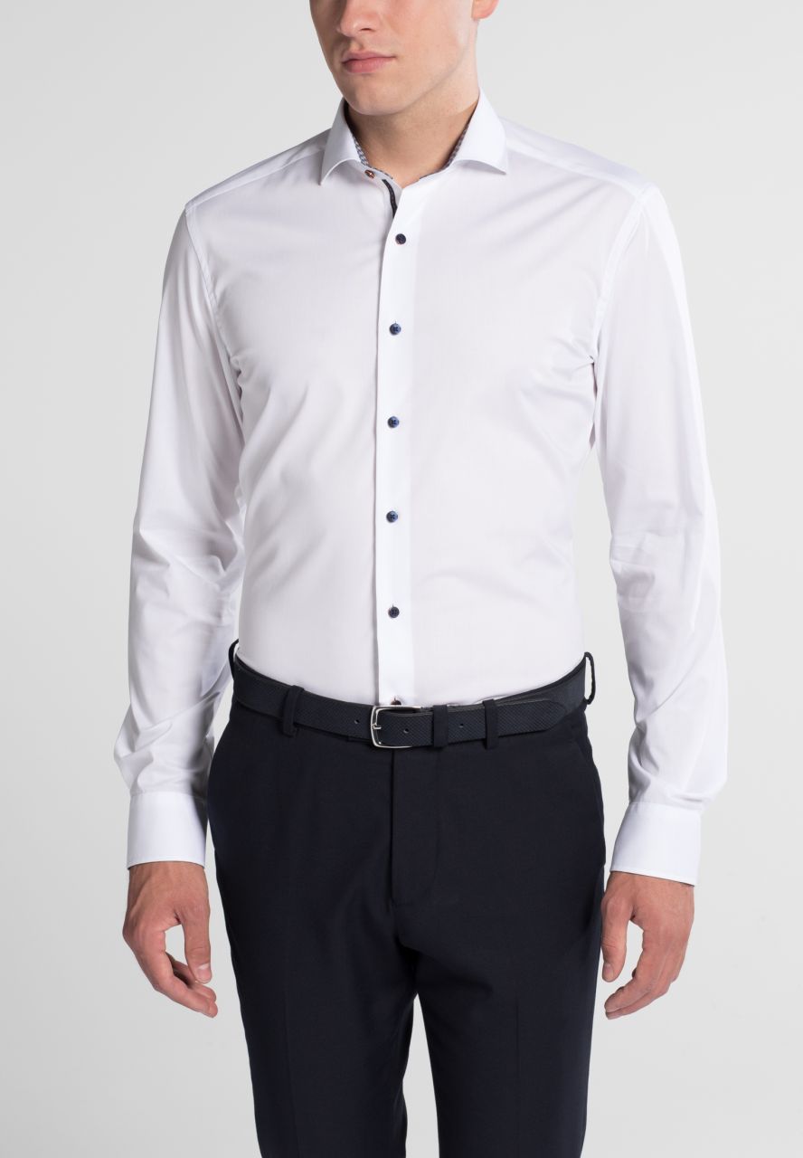 chemise à manches longues eterna slim fit blanc 8585-00-f142 von Eterna