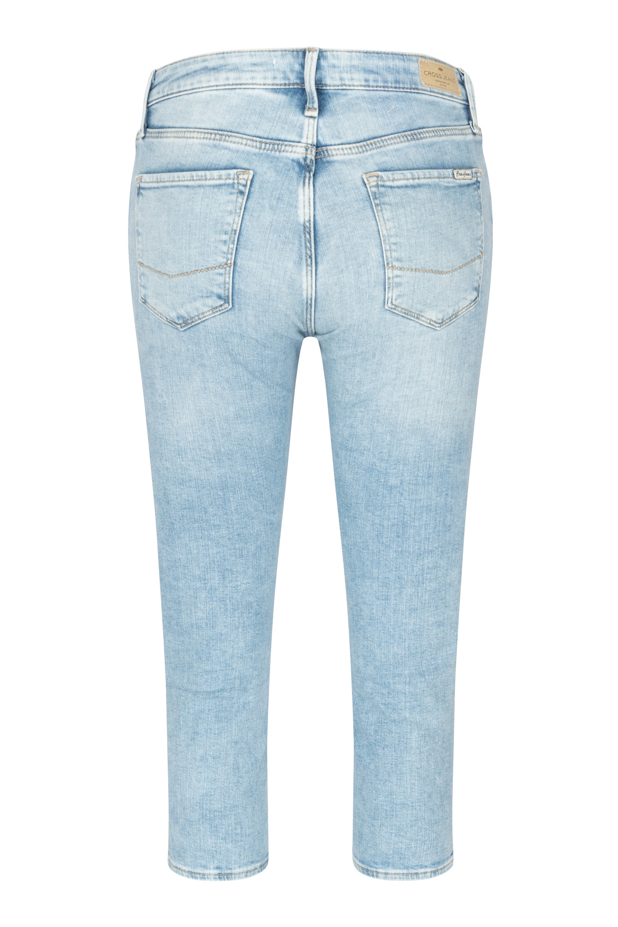 CROSS JEANS AMBER Capri Jeans - Sunwashed Denim Blue - A548-023