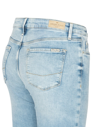 CROSS JEANS AMBER Capri Jeans - Sunwashed Denim Blue - A548-023