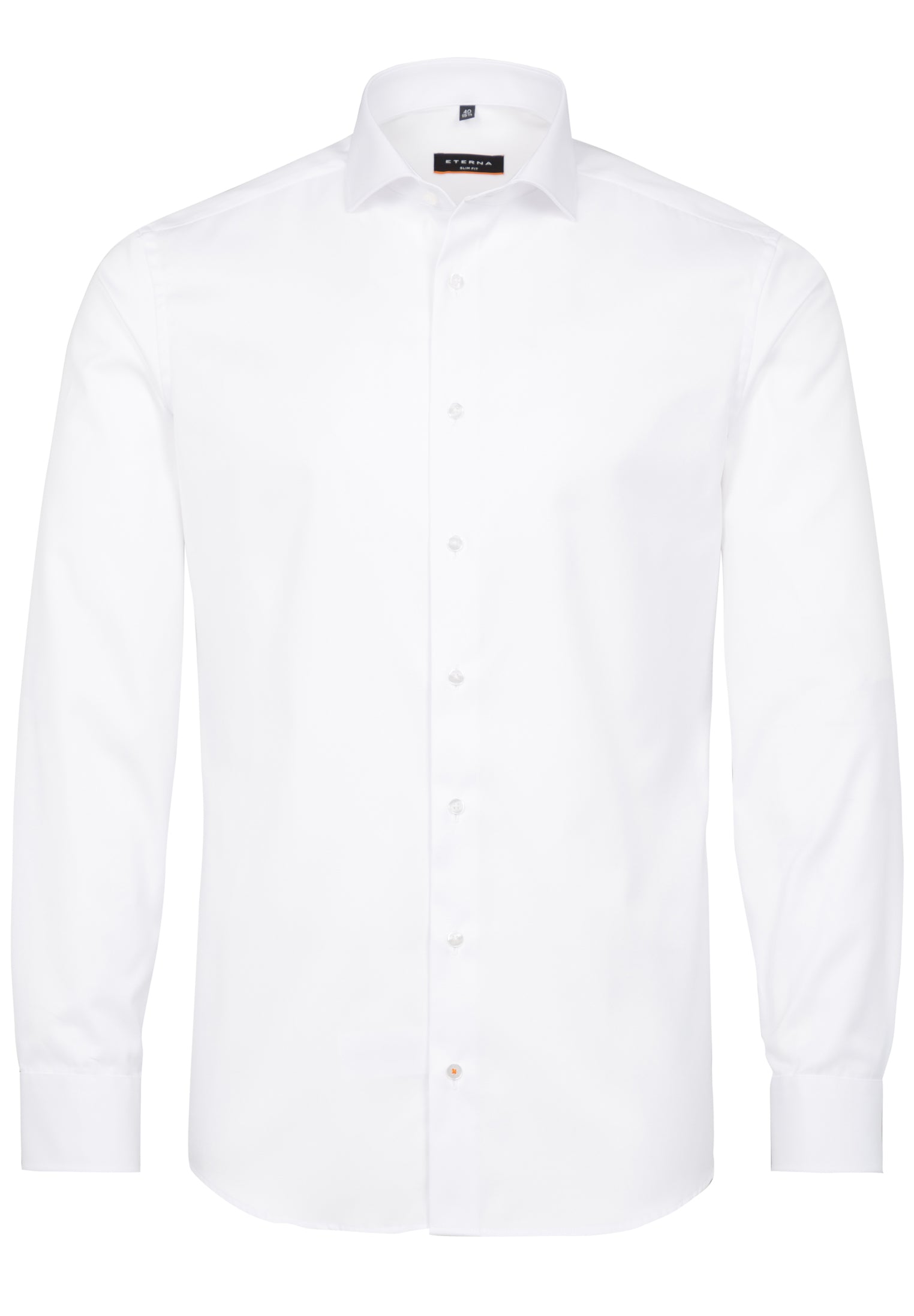 ETERNA Slim Fit Cover Shirt - Bright Linen White - 8817-00-F182