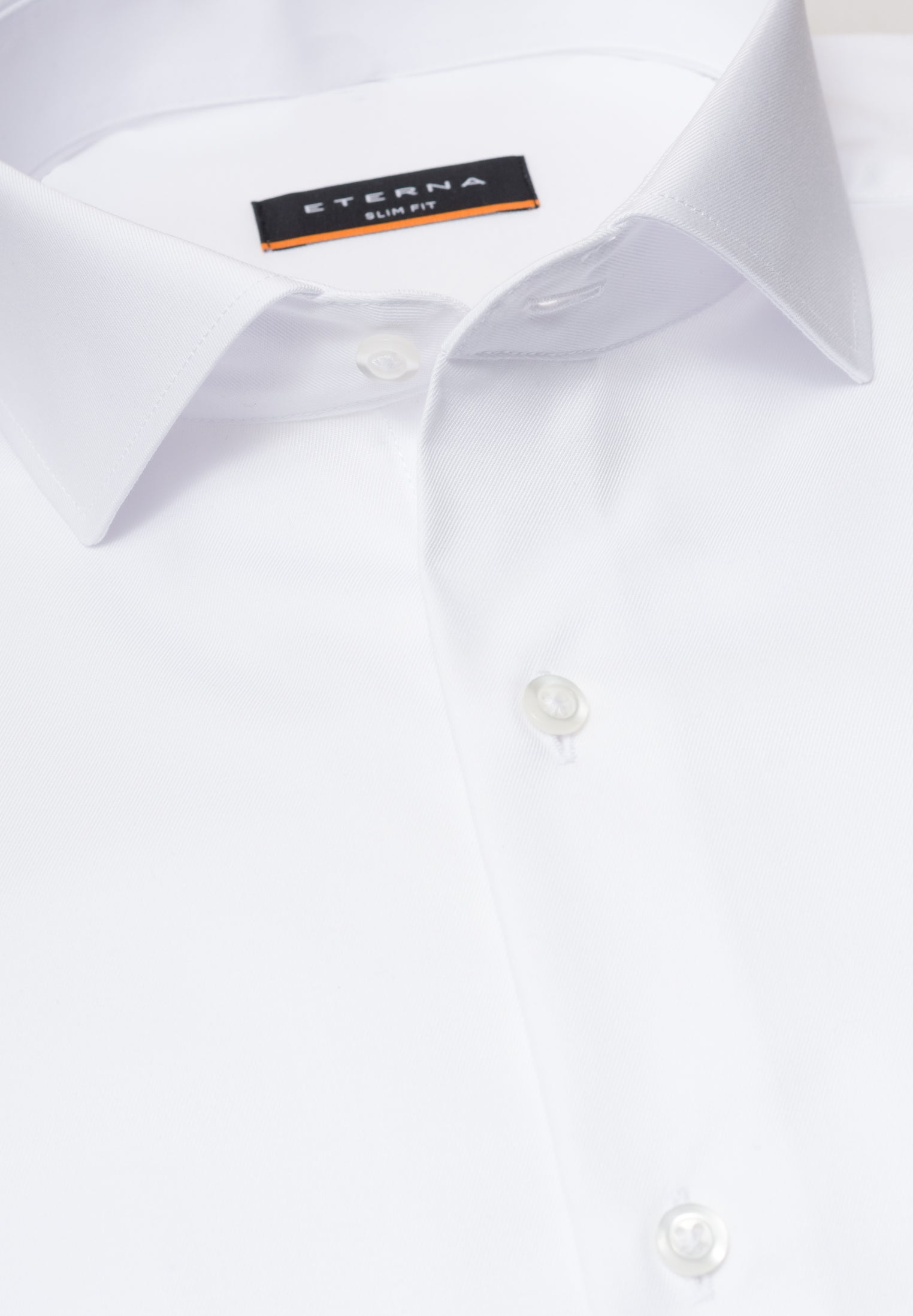ETERNA Slim Fit Cover Shirt - Bright Linen White - 8817-00-F182