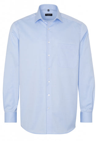 ETERNA COMFORT FIT COVER SHIRT TWILL Langarm Hemd hellblau 8817-10-E19K